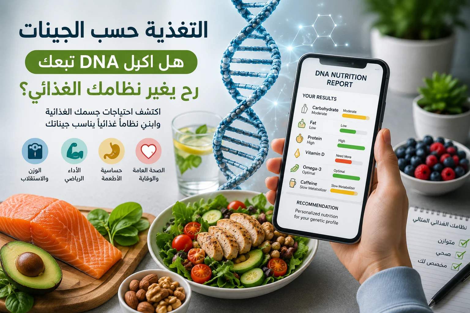 image about هل نظامك الغذائي مكتوب في جيناتك؟ الحقيقة الكاملة عن التغذية حسب DNA