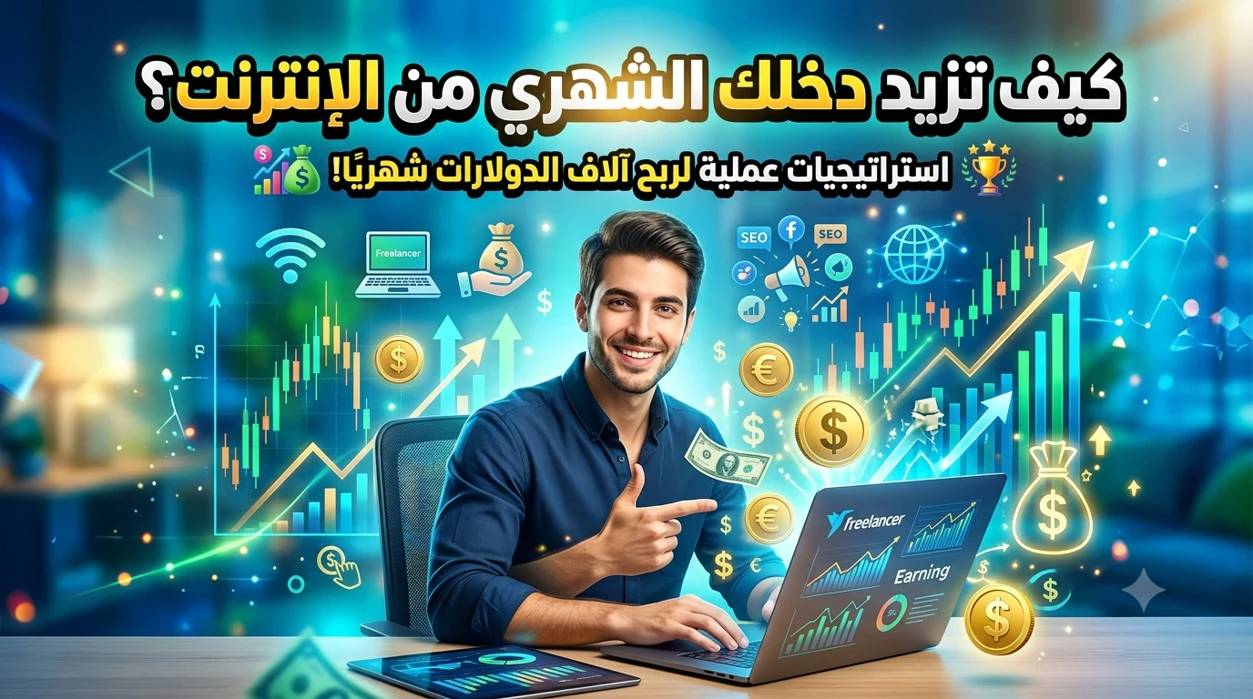 image about كيف تزيد دخلك الشهري من الإنترنت؟