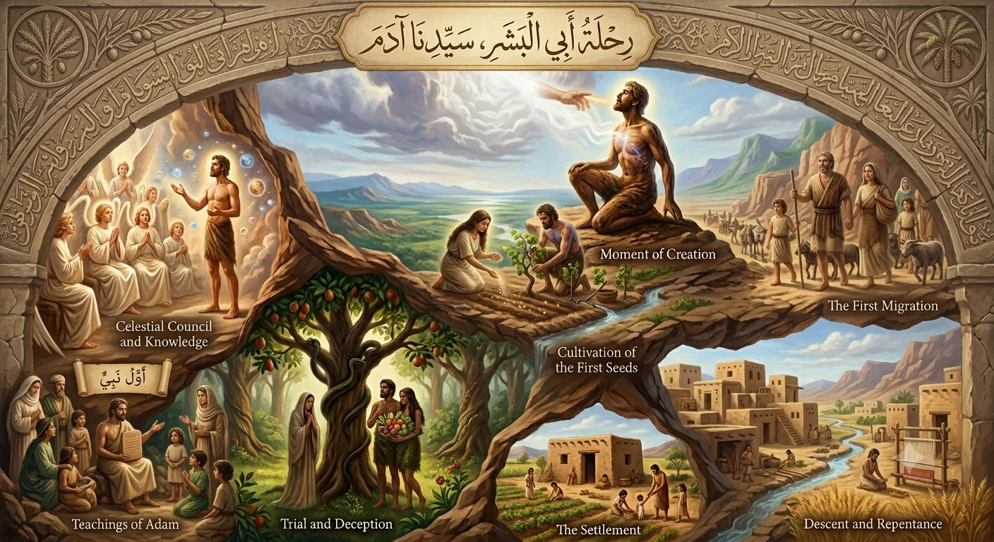 image about سيدنا آدم عليه السلام: قصة أول البشر وأصل الإنسانية
