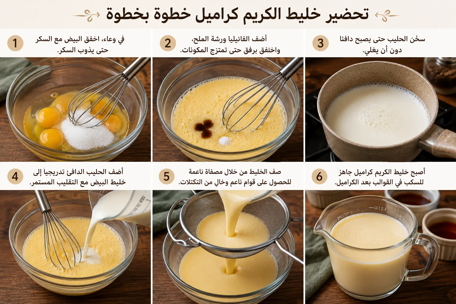 image about طريقة عمل الكريم كراميل في المنزل