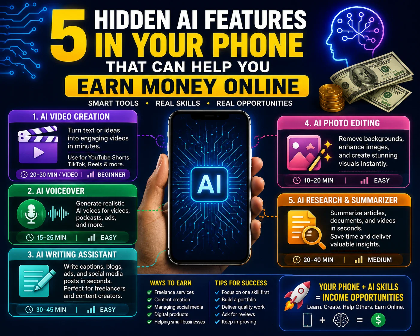 image about 5 Hidden AI Features in Your Phone That Can Help You Earn Money Online in 2026