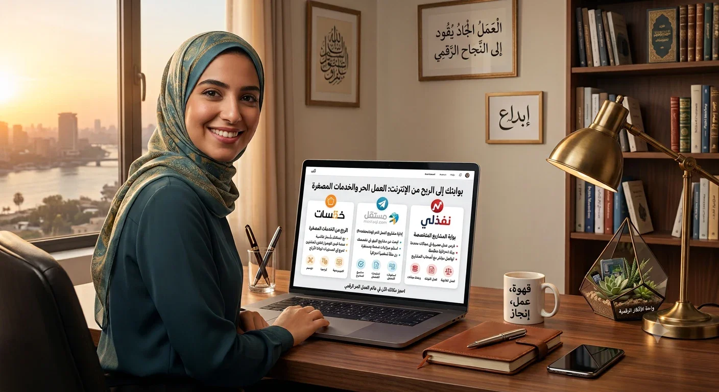 image about أفضل 5 مواقع شغل من البيت للمصريين 2026