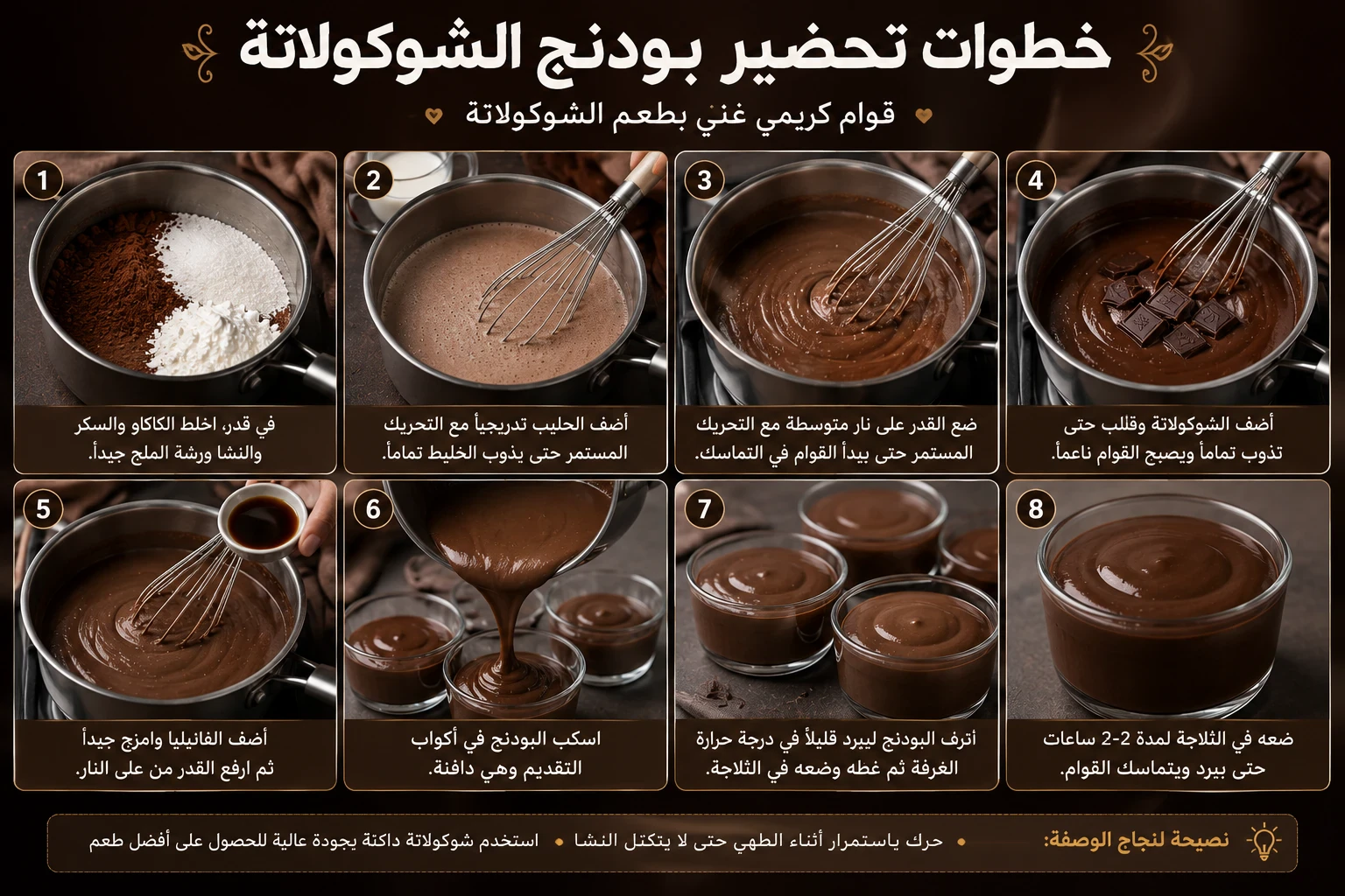 image about طريقة عمل بودنج الشوكولاتة في المنزل