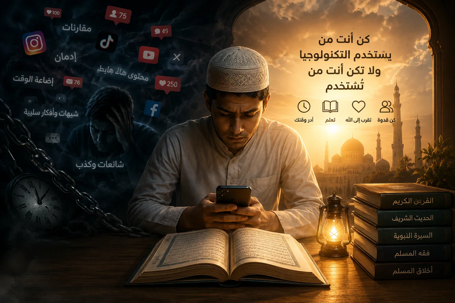image about التأثير السلبي للسوشيال ميديا علي الاسلام