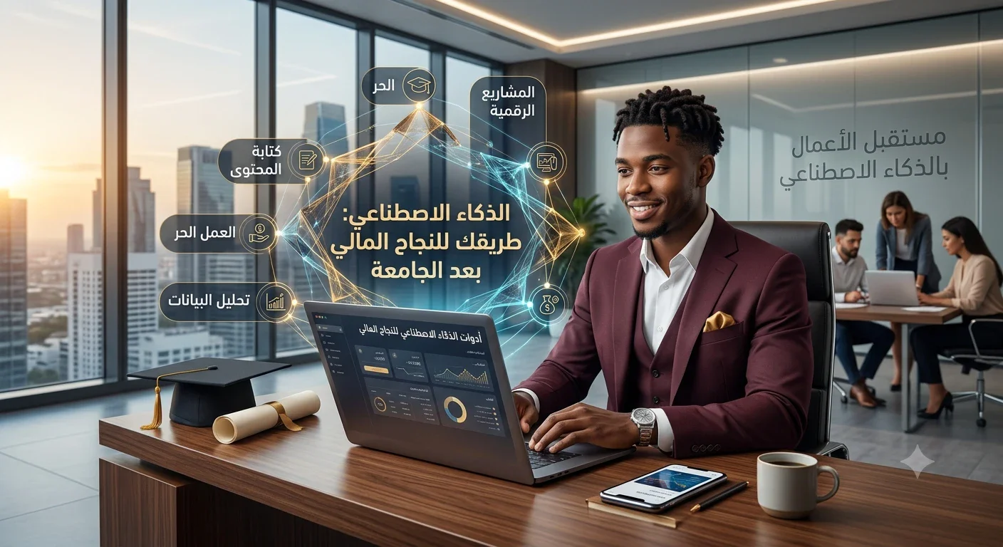 image about فوائد الذكاء الاصطناعي في تحقيق الدخل بعد التخرج الجامعي
