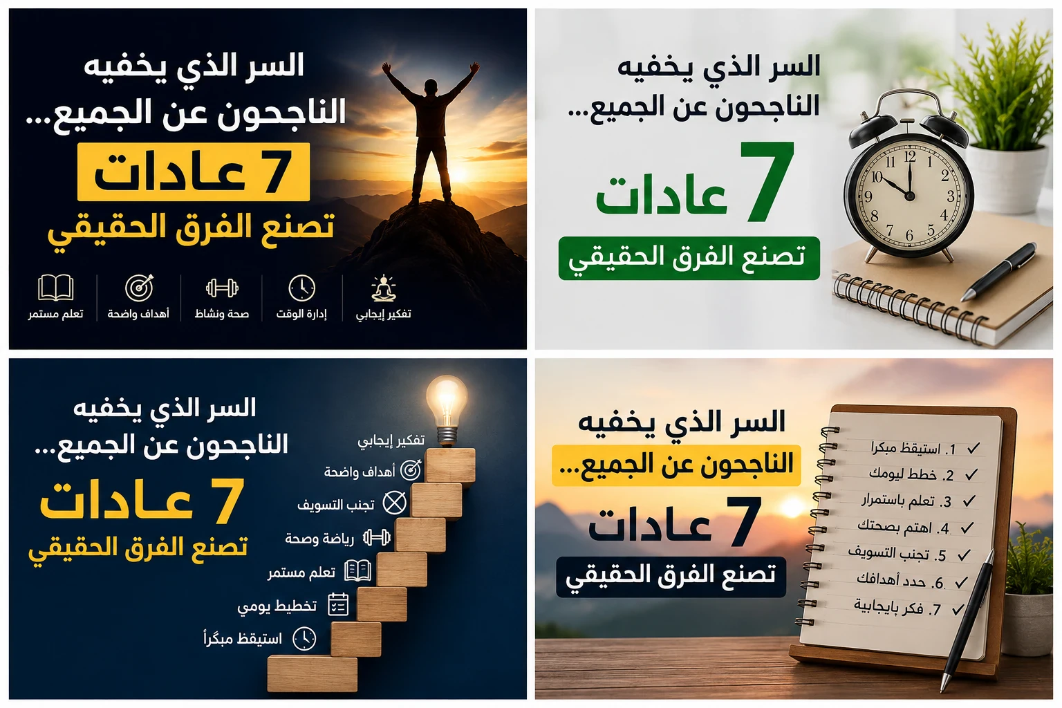 image about السر الذي يخفيه الناجحون عن الجميع... 7 عادات تصنع الفرق الحقيقي
