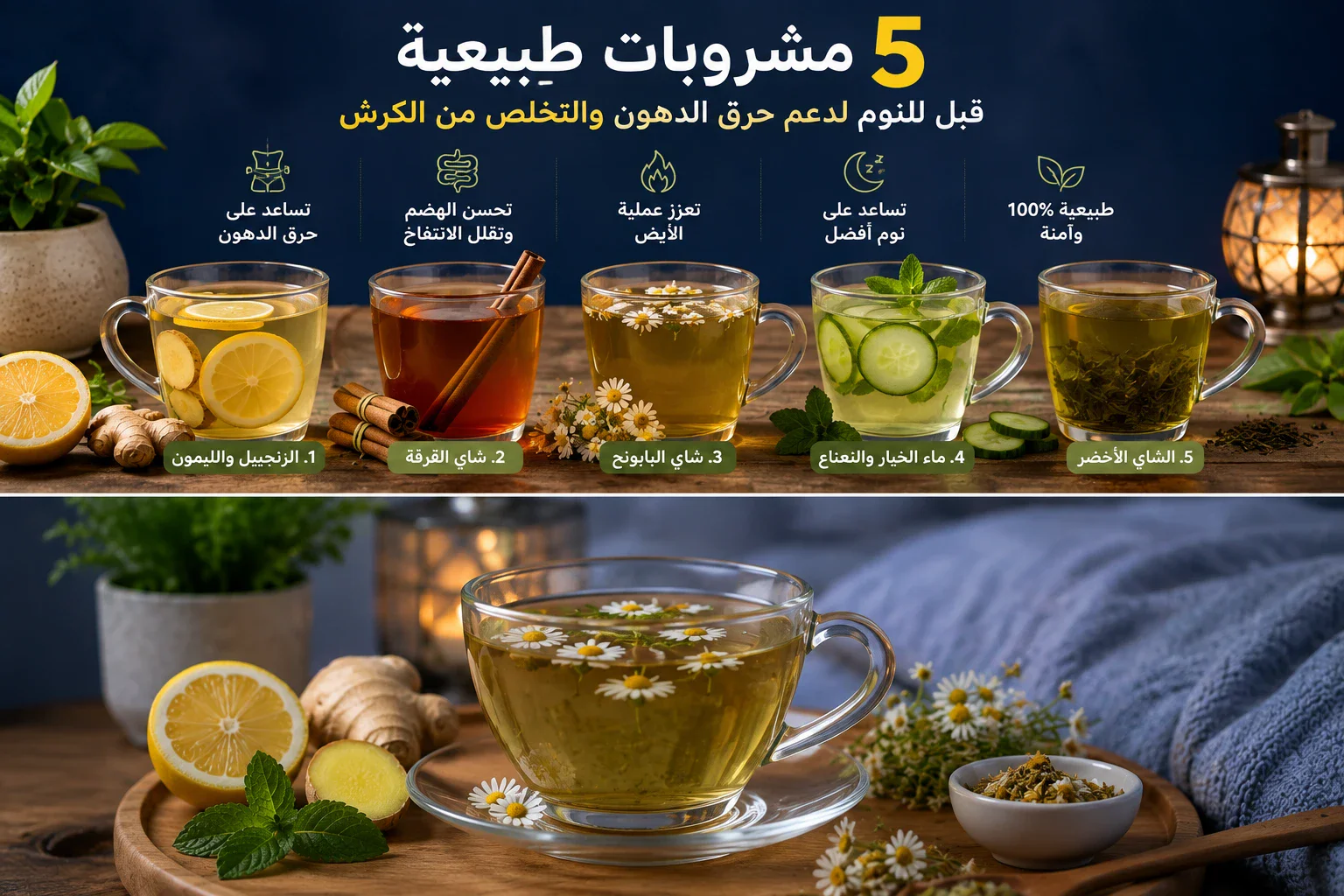 image about 5 مشروبات بتحرق دهون البطن في 7 ايام بدون رجيم
