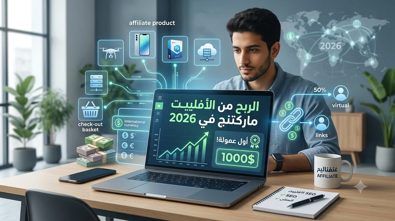 image about الربح من الأفلييت ماركتنج في 2026: دليل عملي للمبتدئين لتحقيق أول عمولة