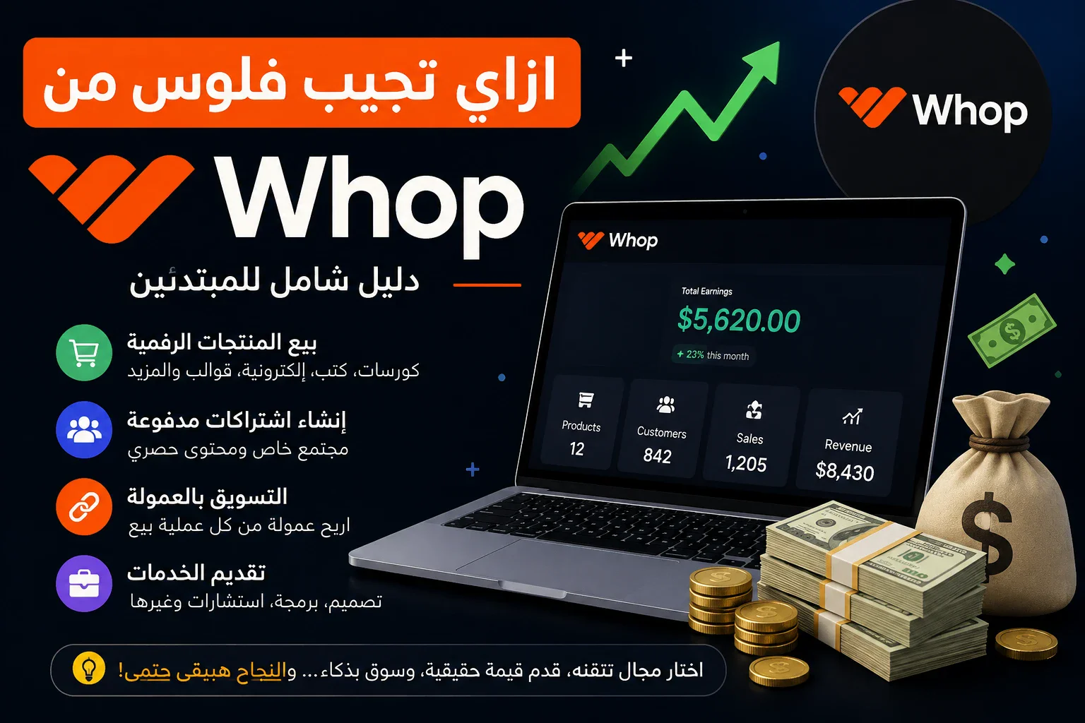image about كيفية الربح من منصة Whop في 2026: دليل شامل للمبتدئين