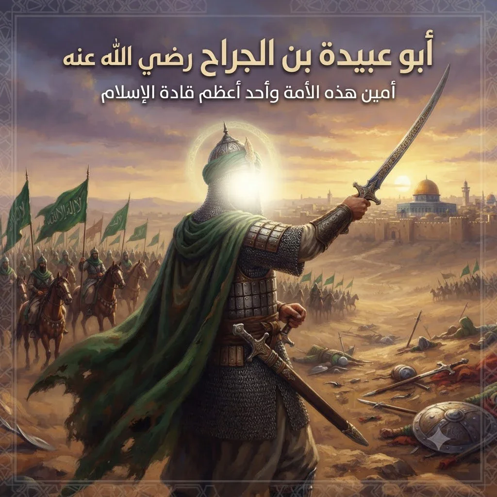 image about 🔥 أبو عبيدة بن الجراح.. الصحابي الذي لقبه النبي ﷺ بأمين الأمة ولم يطمع يومًا في منصب أو سلطان