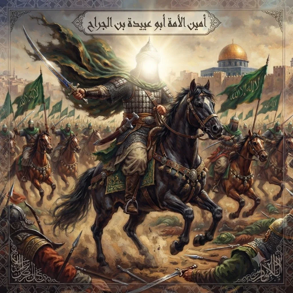 image about 🔥 أبو عبيدة بن الجراح.. الصحابي الذي لقبه النبي ﷺ بأمين الأمة ولم يطمع يومًا في منصب أو سلطان
