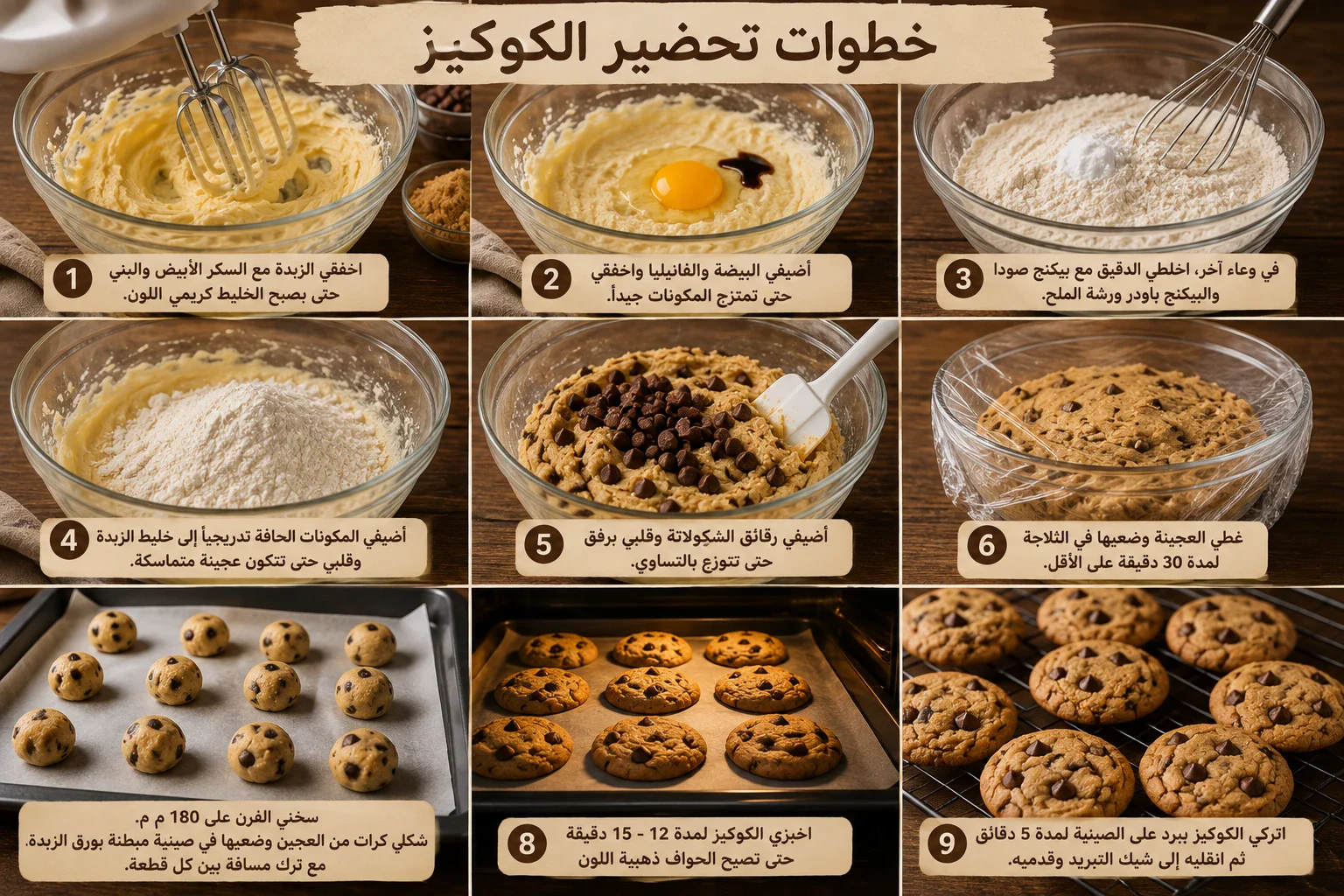 image about طريفة عمل الكوكيز بالشوكولاتة في المنزل مثل المخابز