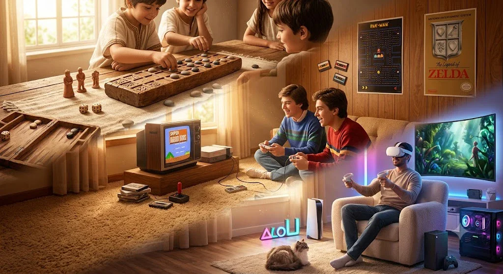 image about رحلة عبر زمن الألعاب: من بساطة البدايات إلى دفء الحاضر