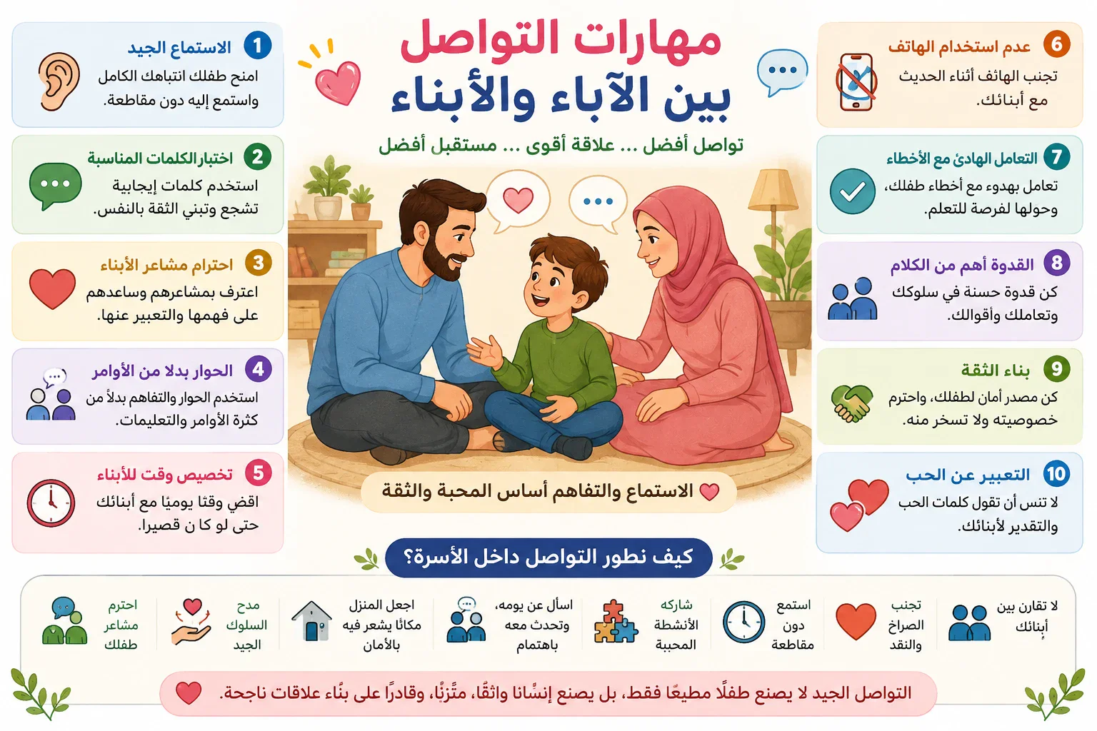 image about مهارات التواصل بين الآباء والأبناء