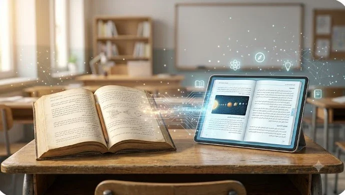 image about من الكتاب الورقي إلى الكتاب الإلكتروني.. عندما انتقلت المعرفة إلى الشاشة / رحلة التكنولوجيا في التعليم -| الحلقة الثانية