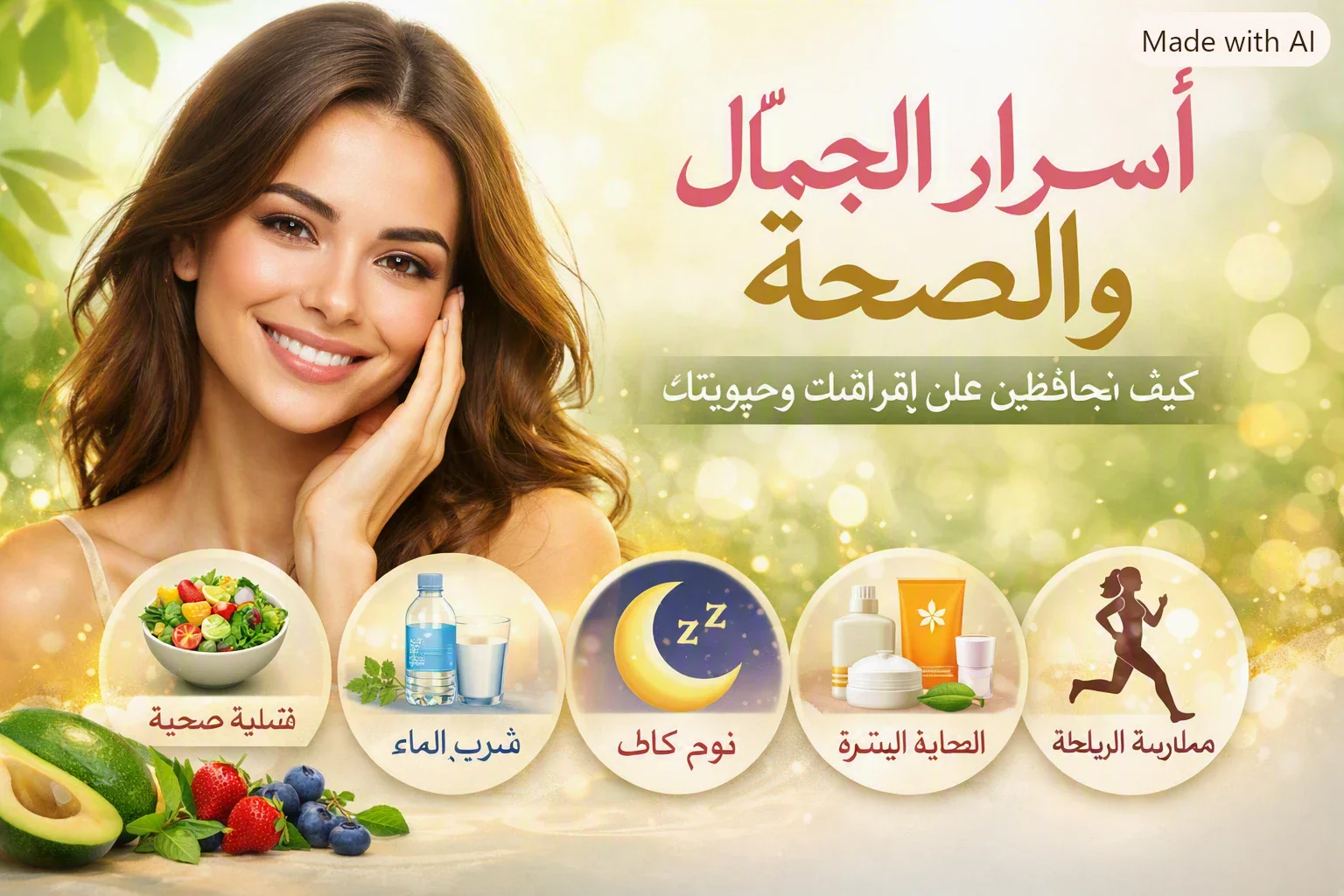 image about أسرار الجمال الطبيعي: كيف تحافظين على إشراقتك كل يوم
