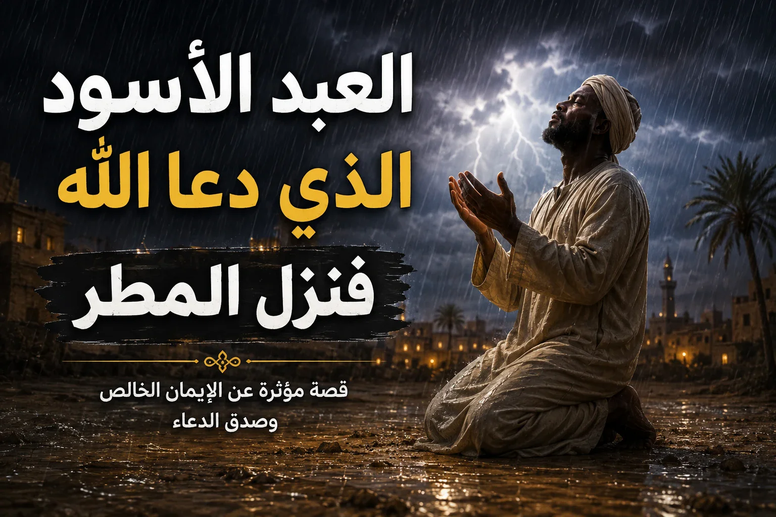 image about مالك بن دينار والعبد الأسود الذي دعا الله فنزل المطر