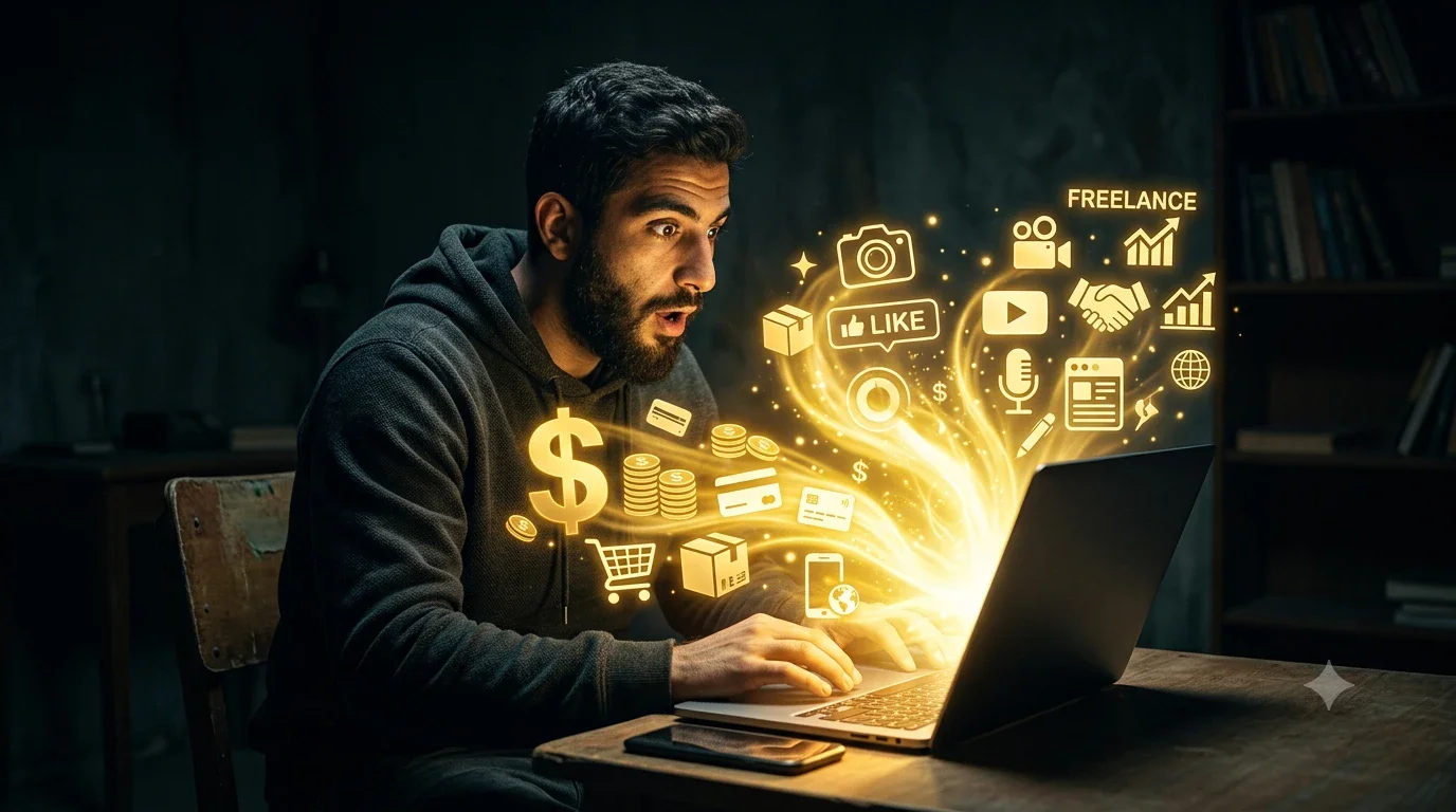 image about كيف تبدأ الربح من الإنترنت وتحوّل وقتك إلى مصدر دخل حقيقي؟