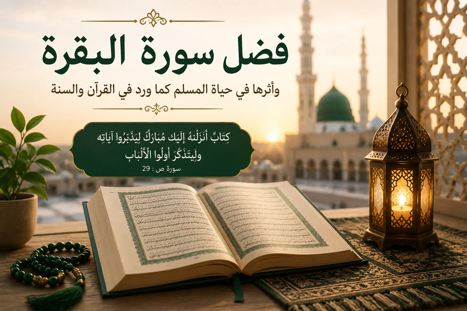image about فضل سورة البقرة وأثرها في حياة المسلم وأهم فضائلها في السنة✨️