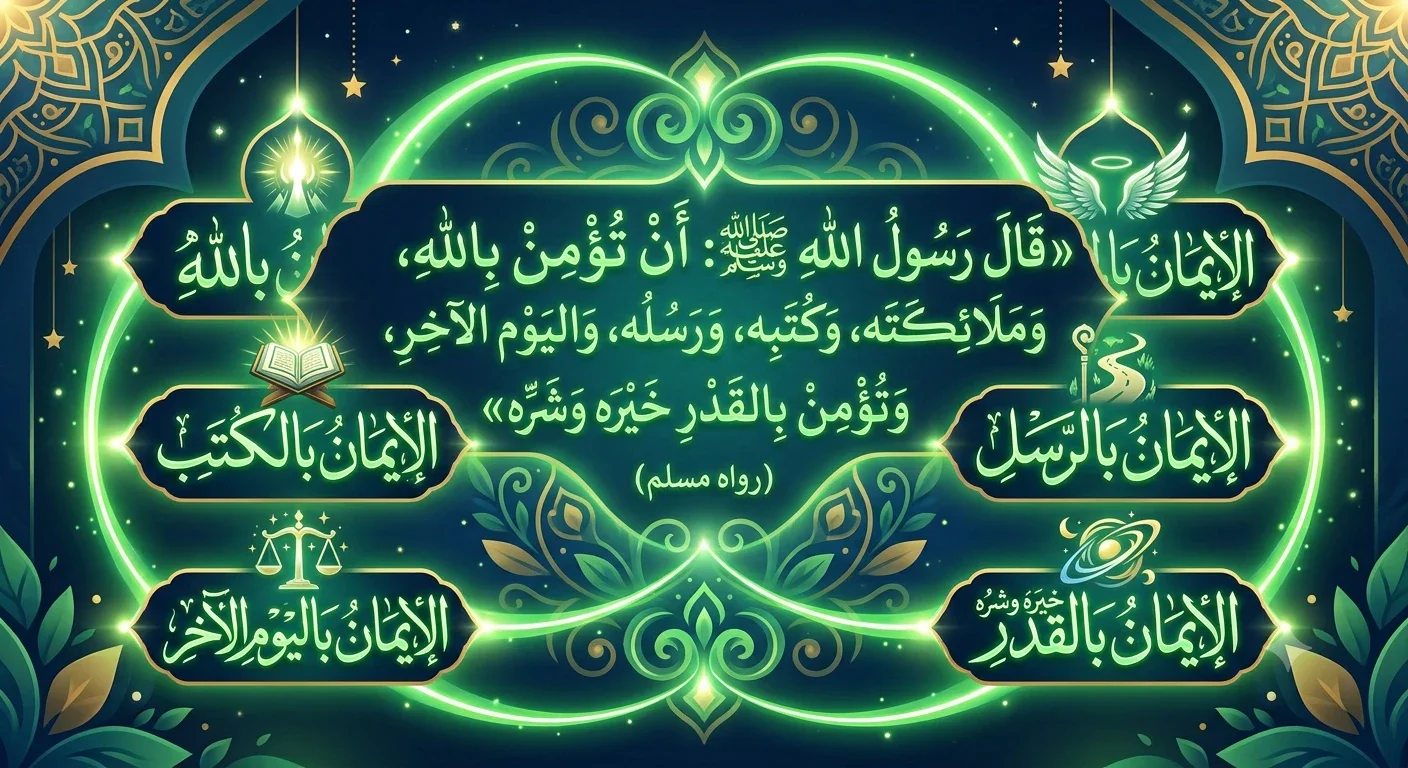 image about أركان الإيمان: ركائز العقيدة الإسلامية وطريق الهداية