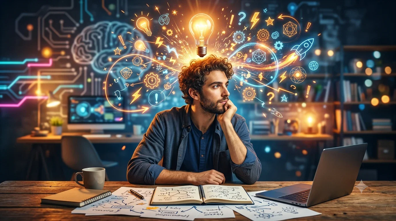 image about كيف تولد أفكارًا جديدة عندما تشعر بأنك لا تملك أفكارًا؟