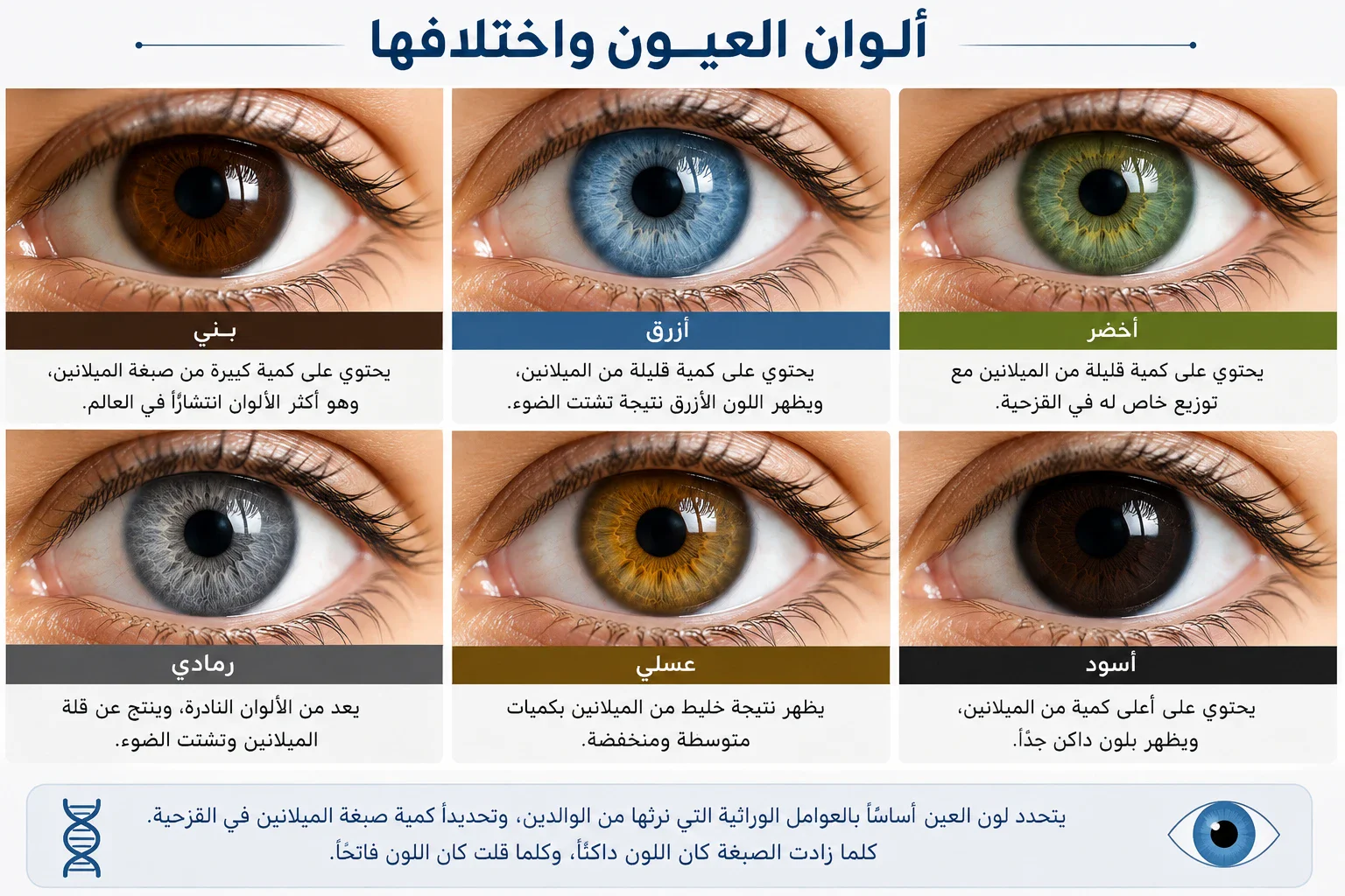 image about لماذا تختلف ألوان العيون بين البشر؟ وما الذي يحدد لونها؟