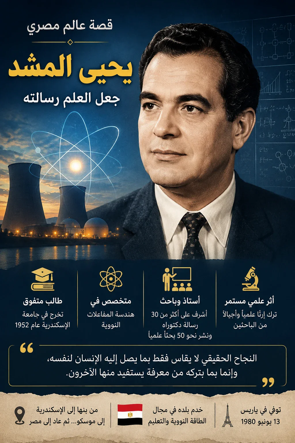 image about يحيى المشد.. قصة عالم مصري جعل العلم رسالته