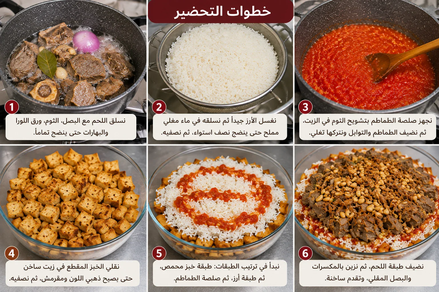 image about طريقة عمل الفتة المصرية باللحم في المنزل