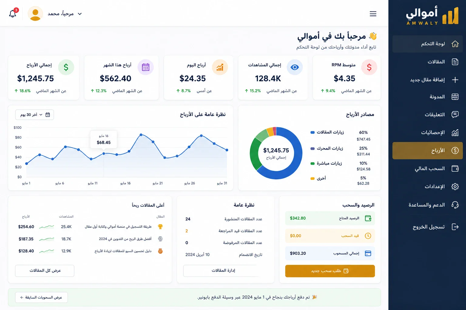 image about طريقة التسجيل في المنصة اموالي وكتابة اول مقال خطوة بخطوة