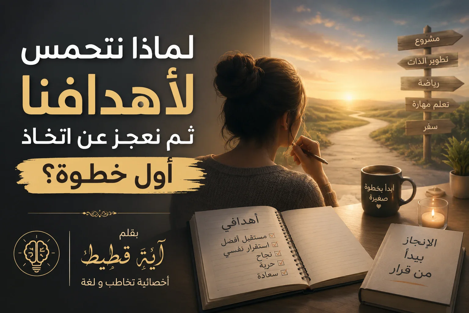 image about لماذا نتحمس لأهدافنا ثم نعجز عن اتخاذ أول خطوة ؟