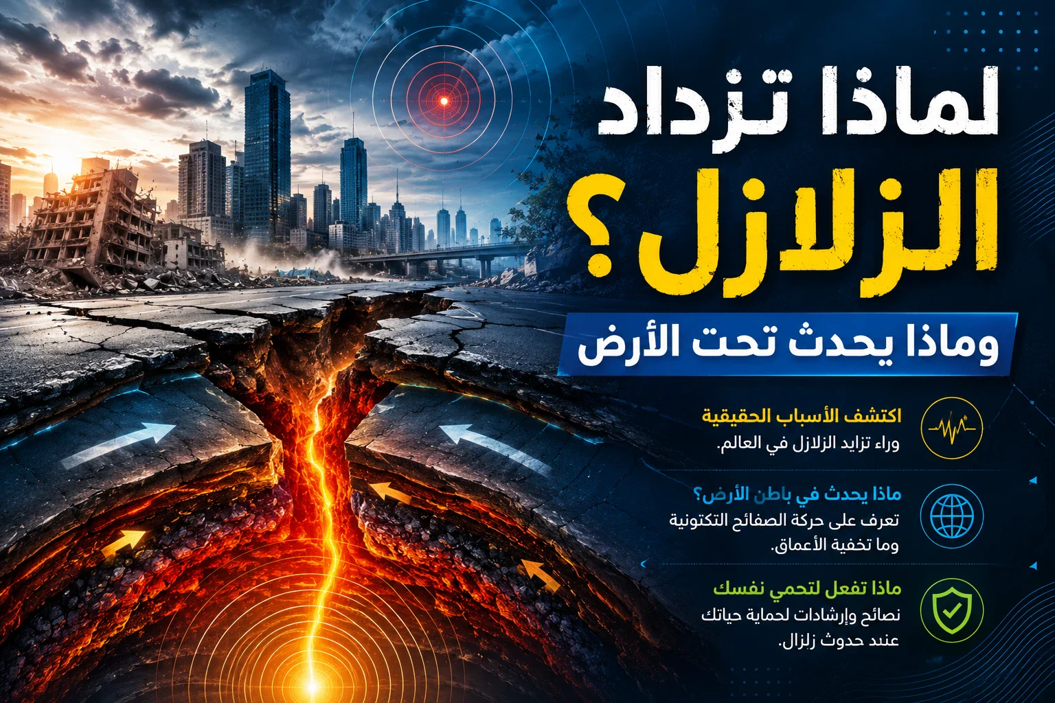 image about أسباب كثرة الزلازل وكيفية التصرف عند حدوثها