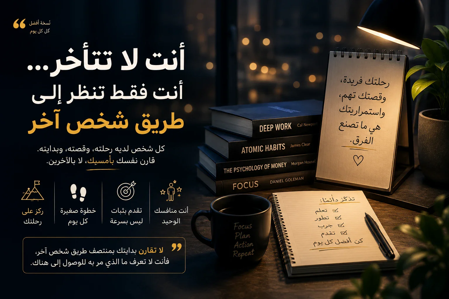 image about أنت لا تتأخر… أنت فقط تنظر إلى طريق شخص آخر