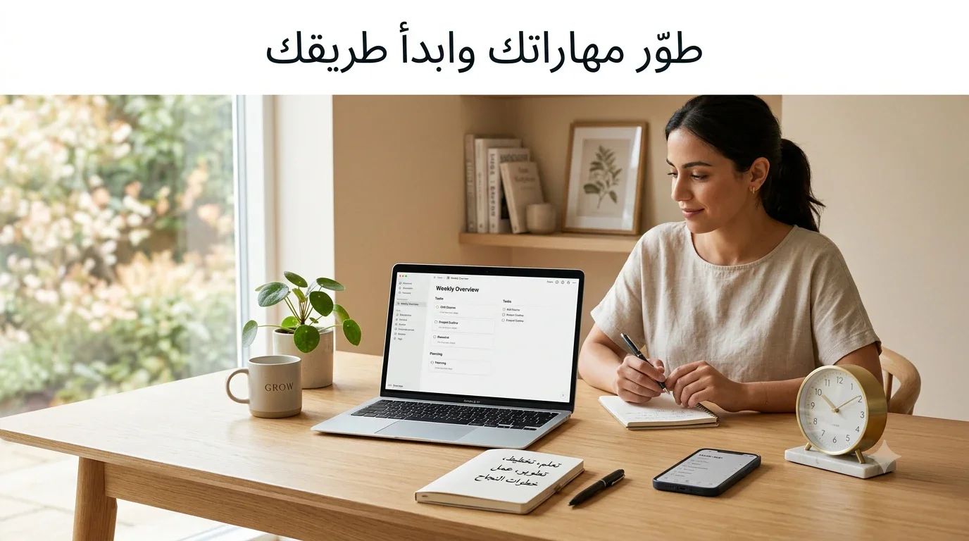 image about أفضل 7 مهارات يمكنك تعلمها مجانًا في 2026 وتحويلها إلى مصدر دخل