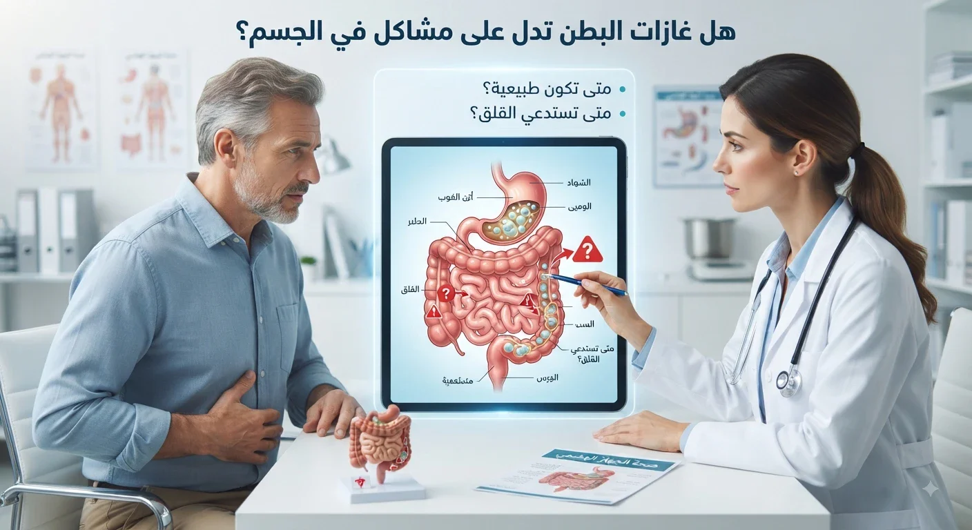 image about هل غازات البطن تدل على وجود مشاكل فى الجسم؟