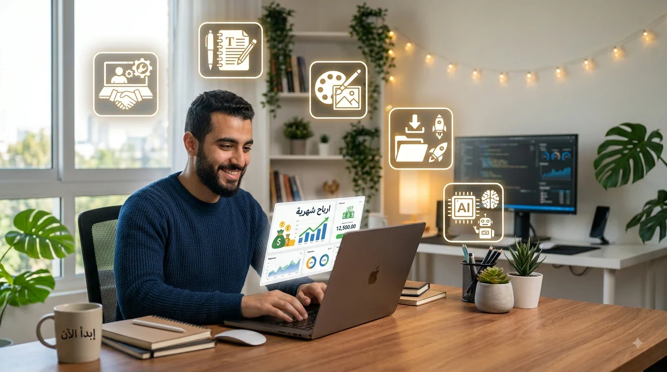 image about الربح من الإنترنت للمبتدئين: 6 خطوات لتحويل مهاراتك إلى دخل حقيقي