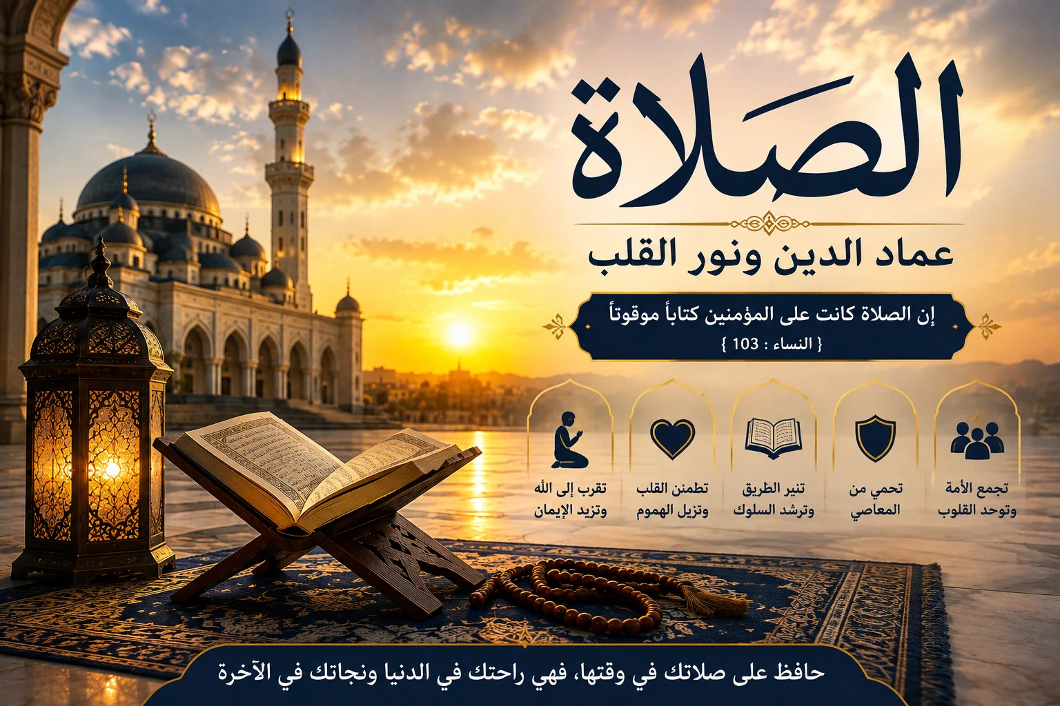 image about فضل الصلاة وأهميتها في حياة المسلم وعقوبة تركها