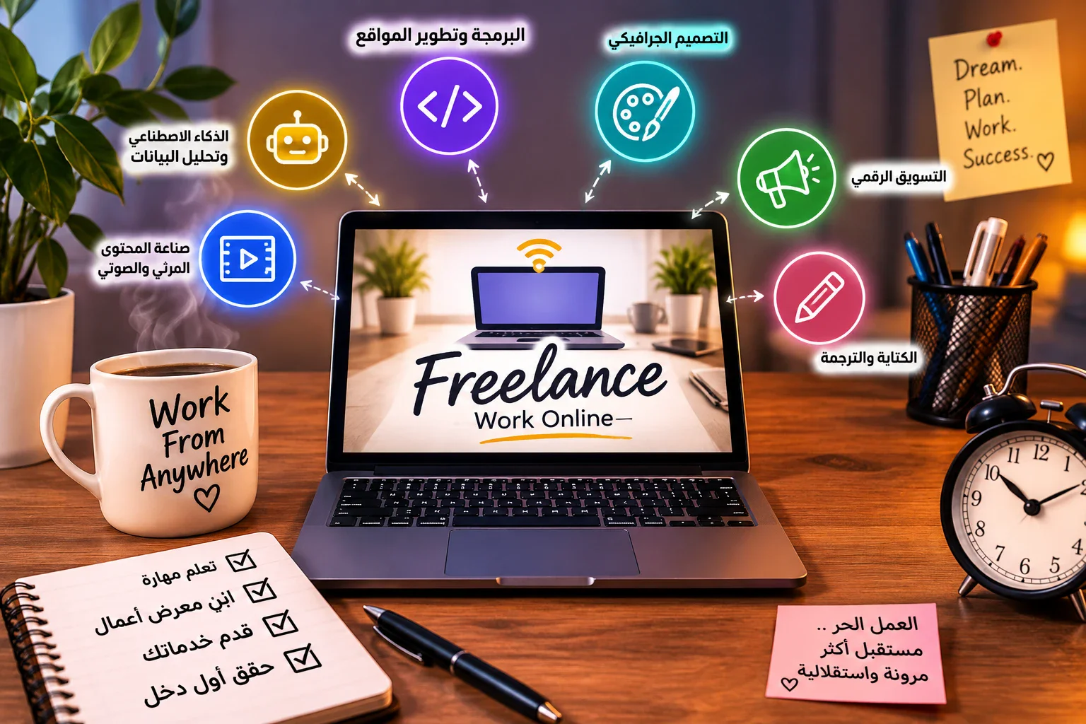 image about العمل الحر للمبتدئين: دليلك الشامل لبدء العمل وتحقيق أول دخل من الإنترنت