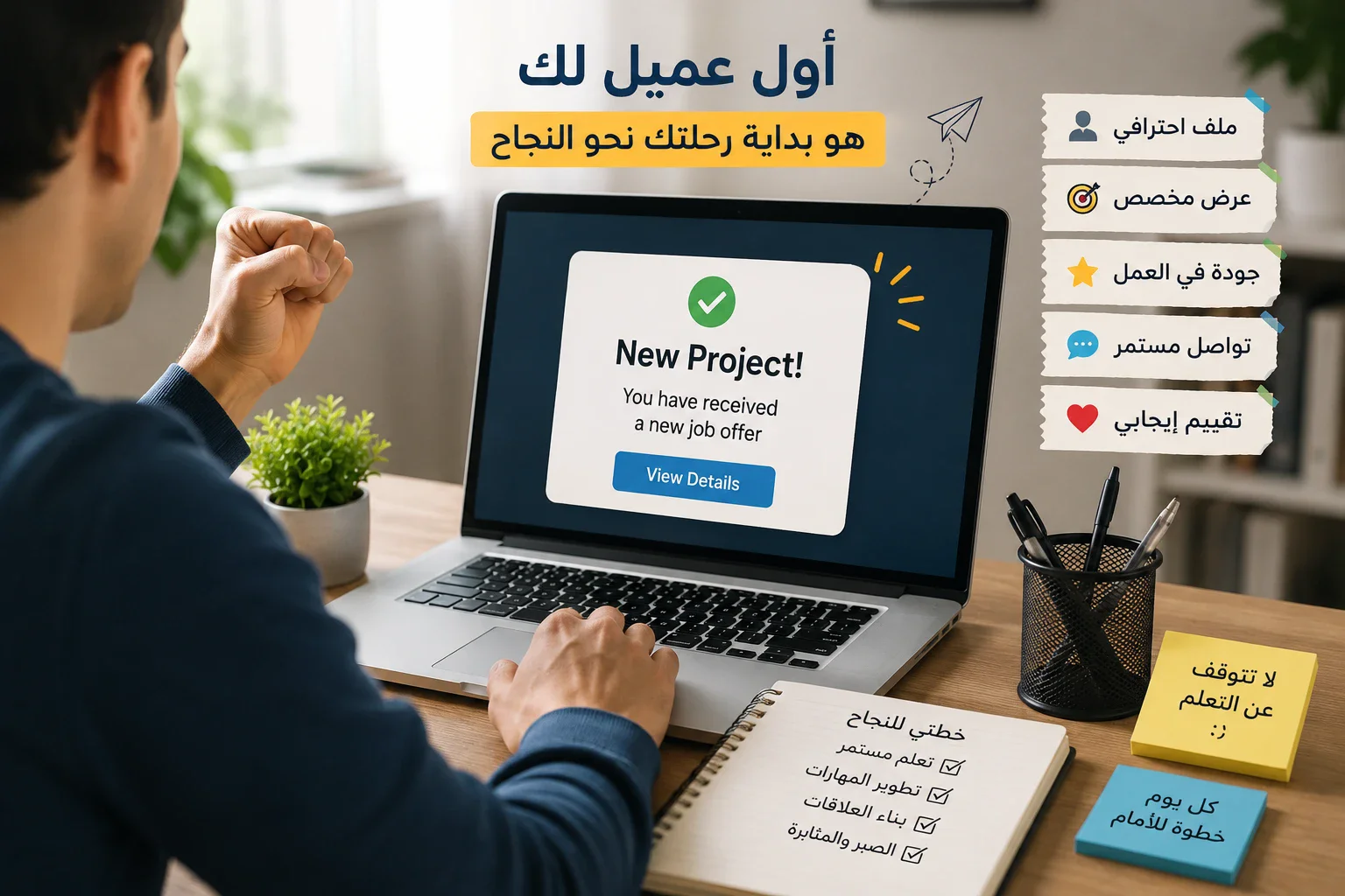 image about العمل الحر للمبتدئين: دليلك الشامل لبدء العمل وتحقيق أول دخل من الإنترنت