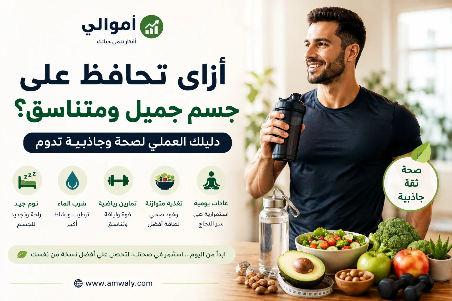 image about **أزاى تحافظ على جسم جميل ومتناسق؟ دليلك العملي لصحة وجاذبية تدوم**