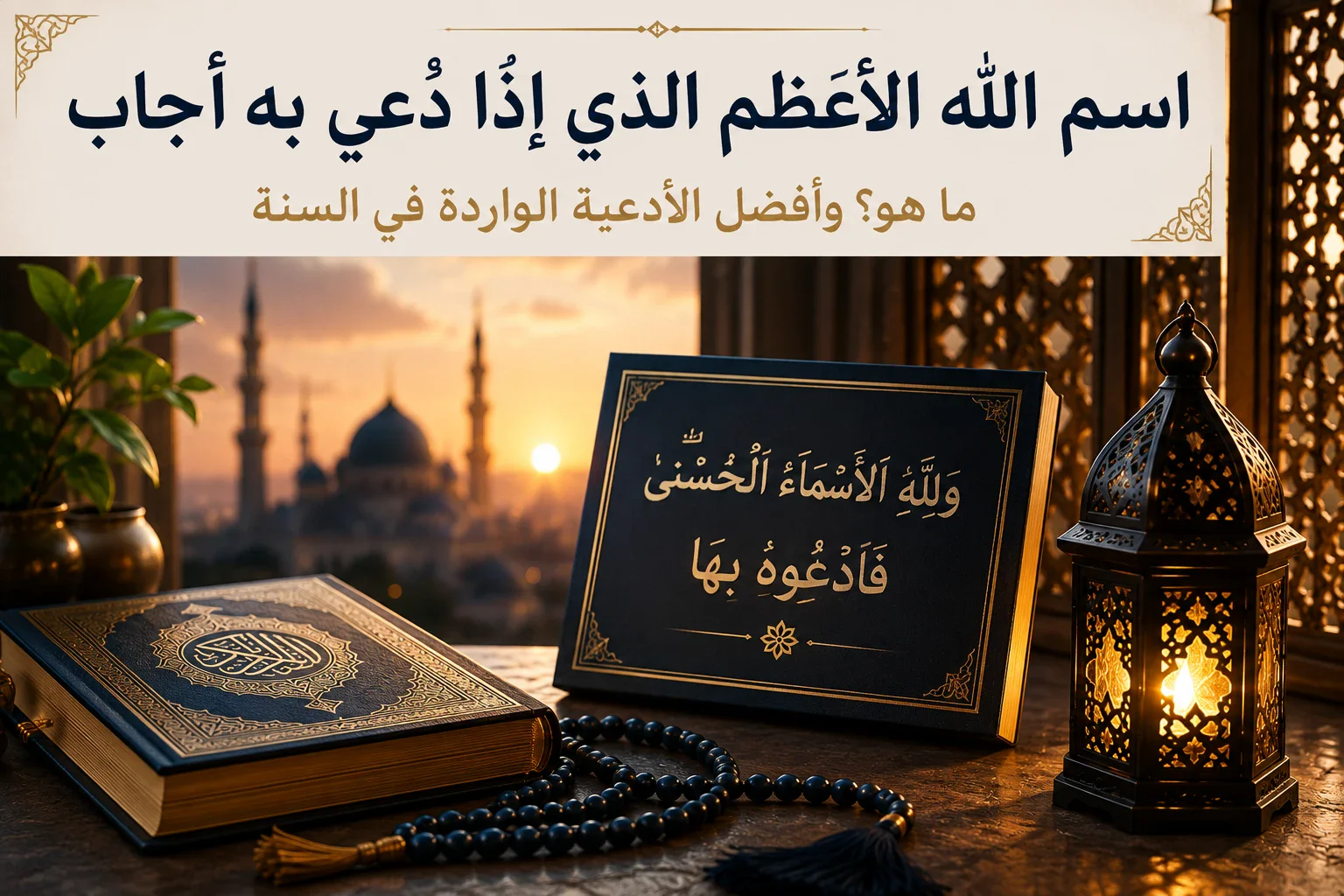 image about اسم الله الأعظم الذي إذا دُعي به أجاب.. تعرف على أقوى الأدعية الواردة في السنة