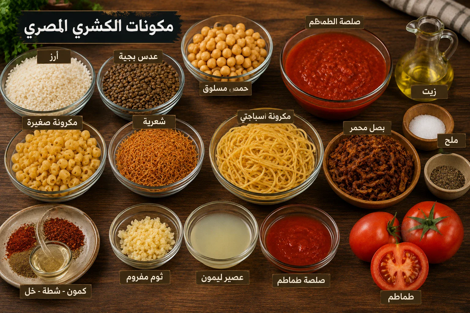 image about طريقة عمل الكشري المصري في المنزل