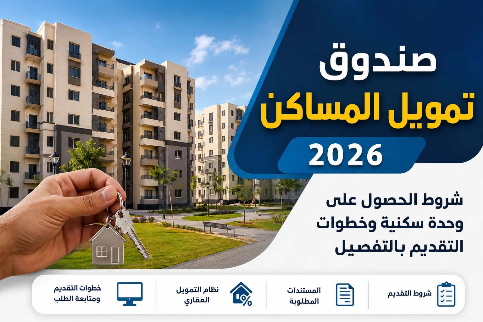 image about صندوق تمويل المساكن 2026.. شروط الحصول على وحدة سكنية وخطوات التقديم بالتفصيل