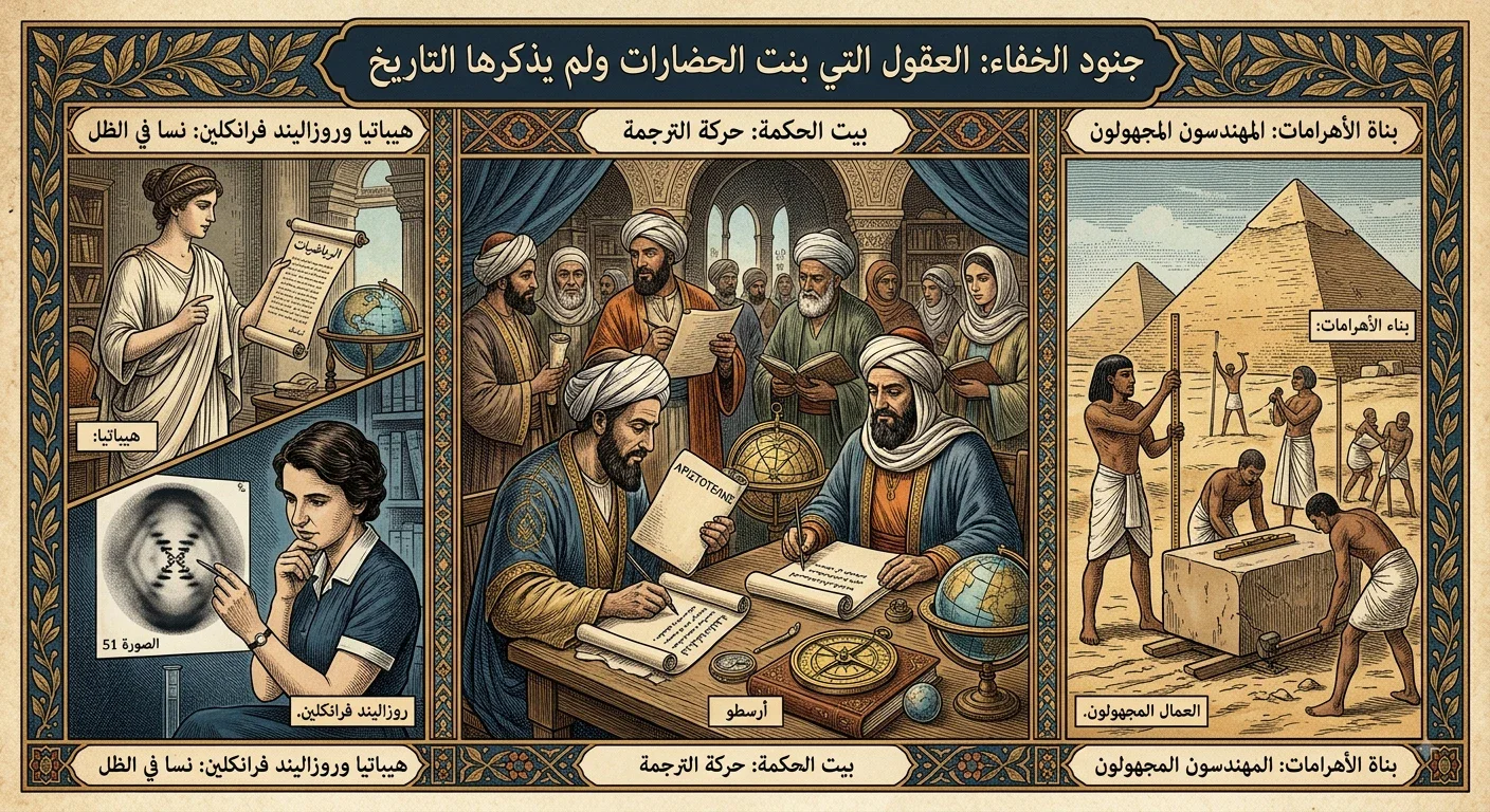 image about جنود الخفاء: العقول التي بنت الحضارات ولم يذكرها التاريخ