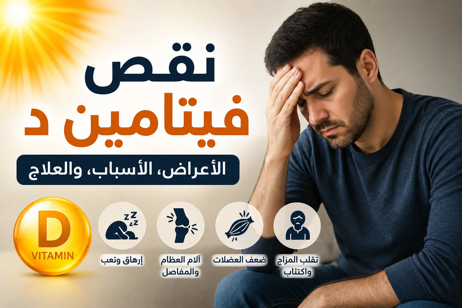 image about 5 علامات صامتة في جسدك تدل على نقص فيتامين د فوراً