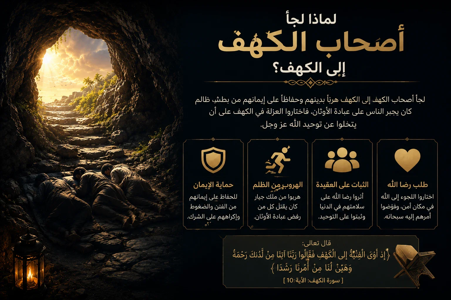 image about قصة أصحاب الكهف كاملة: أحداث القصة وأهم الدروس والعبر