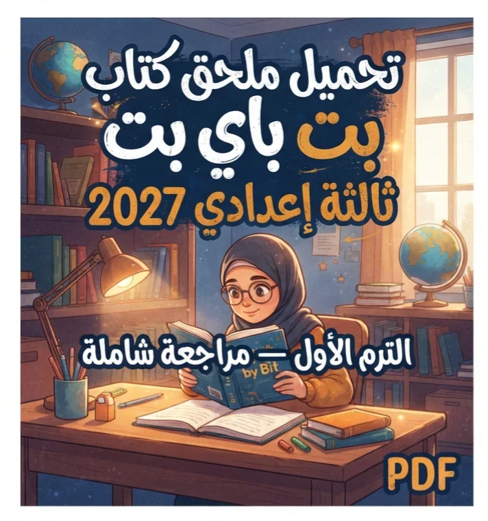 image about 📥 تحميل ملحق كتاب بت باي بت ثالثة إعدادي الترم الأول 2027 PDF – أحدث نسخة ومراجعة شاملة