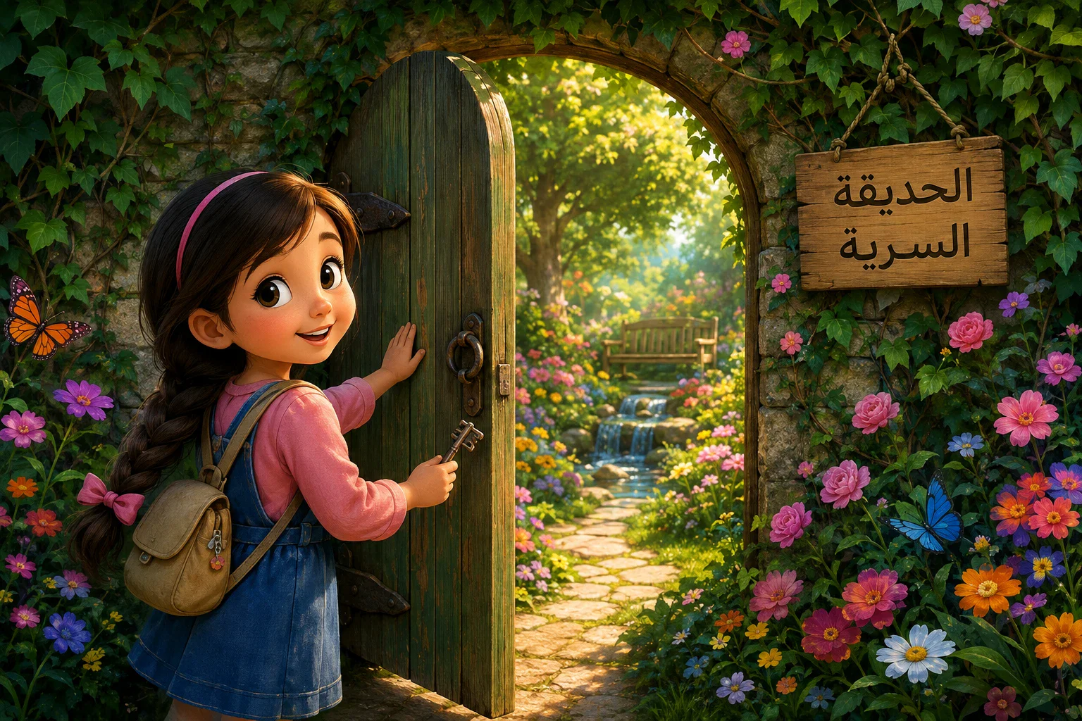image about ليلي  ومفتاح الحديقه السريه