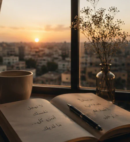 image about أحيانًا لا نحتاج أن نغيّر حياتنا ، نحتاج أن نعود إليها