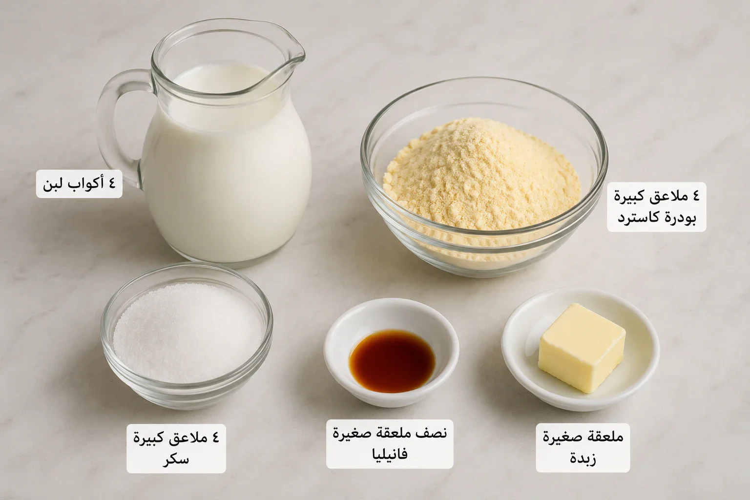 image about طريقه عمل الكاسترد في المنزل 