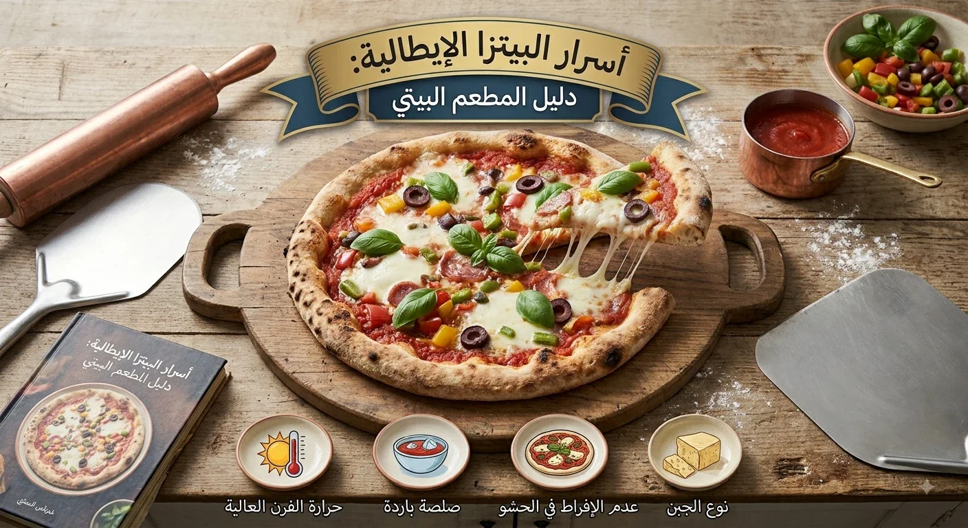 image about أسرار البيتزا الإيطالية: دليل المطعم البيتي